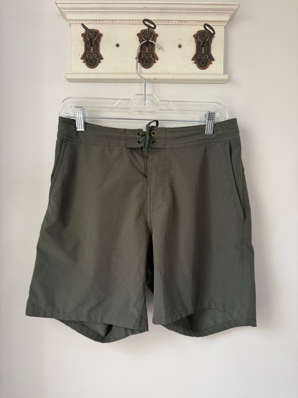 Ten Thousand Olive Green Swim Board Shorts